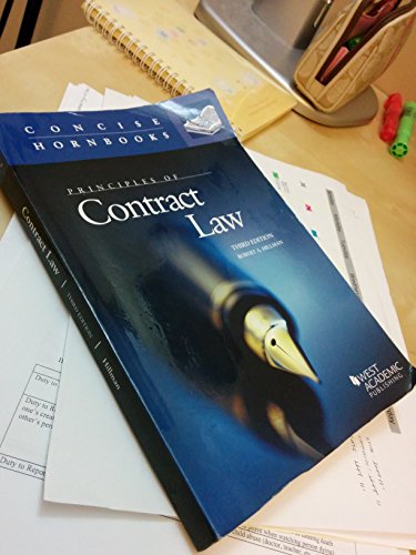 Stock image for Principles of Contract Law (Concise Hornbook Series) for sale by SecondSale