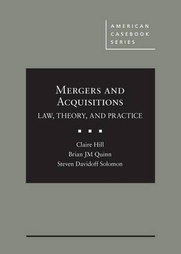 Stock image for Mergers and Acquisitions: Law, Theory, and Practice (American Casebook Series) for sale by GF Books, Inc.