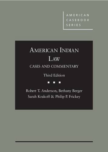 9780314290236: American Indian Law: Cases and Commentary (American Casebook Series)