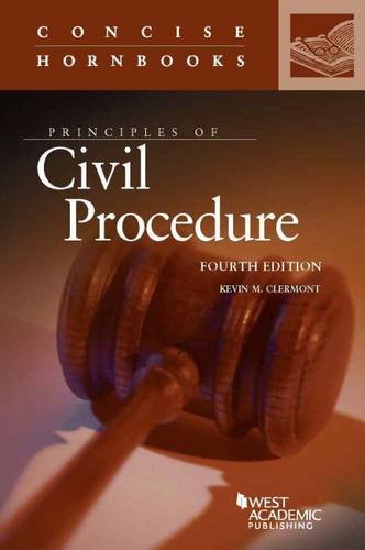 Immagine dell'editore per Principles of Civil Procedure (Concise Hornbook Series) venduto da ThriftBooks-Atlanta