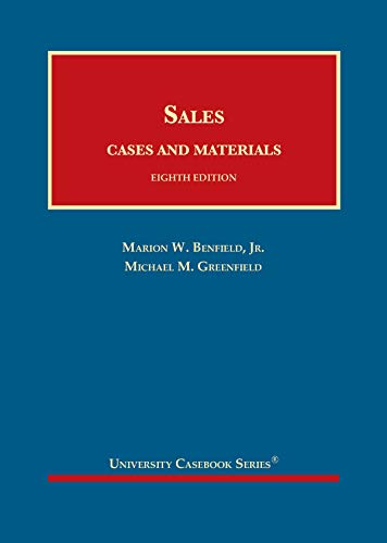 Beispielbild fr Sales, Cases and Materials (University Casebook Series) zum Verkauf von Textbooks_Source