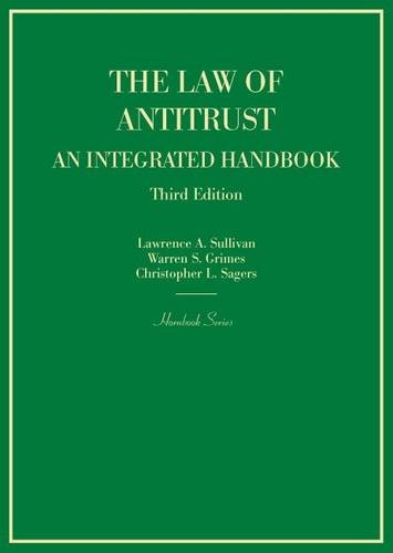 Beispielbild fr The Law of Antitrust, An Integrated Handbook (Hornbooks) zum Verkauf von BooksRun
