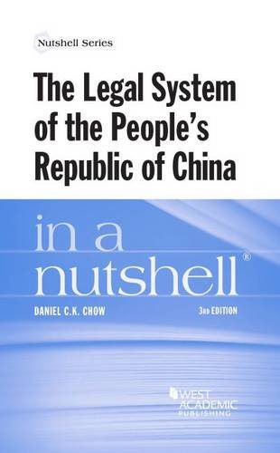 Imagen de archivo de The Legal System of the People's Republic of China in a Nutshell a la venta por Better World Books