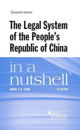 Stock image for The Legal System of the People's Republic of China in a Nutshell for sale by Better World Books