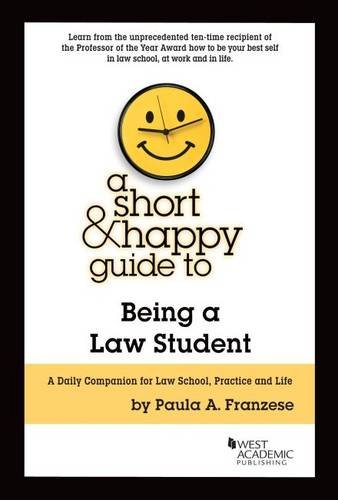 Beispielbild fr A Short and Happy Guide to Being a Law Student zum Verkauf von Better World Books