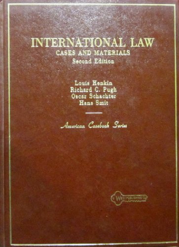 Stock image for International Law: Cases and Materials (American Casebook Series) for sale by Wonder Book