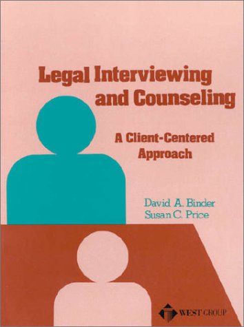 Beispielbild fr Binder and Price's Legal Interviewing and Counseling zum Verkauf von ThriftBooks-Dallas