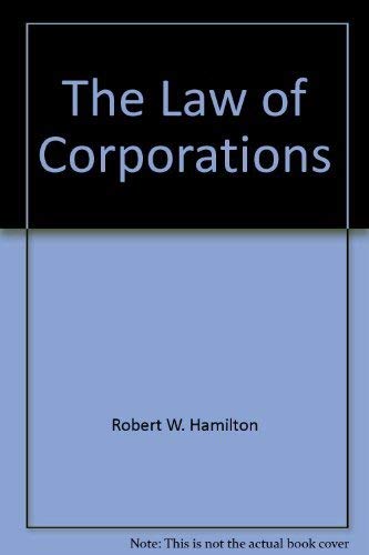 Imagen de archivo de The law of corporations in a nutshell (Nutshell series) a la venta por HPB Inc.