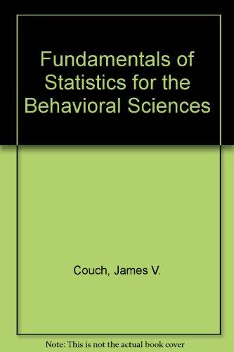 9780314347619: Fundamentals of Statistics for the Behavioral Sciences