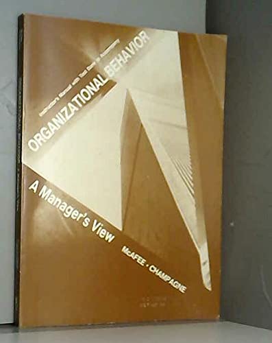 9780314352262: Instructor's manual with test bank to accompany Organizational behavior: A manager's view