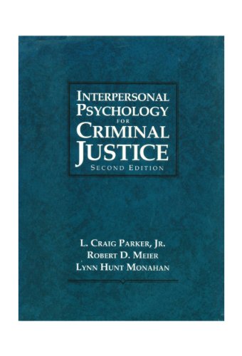Stock image for Interpersonal Psychology for Criminal Justice for sale by HPB-Red