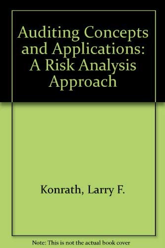 9780314463289: Auditing Concepts and Applications: A Risk Analysis Approach