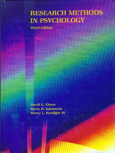 Stock image for Research Methods in Psychology for sale by Better World Books