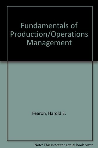 Stock image for Fundamentals of production/operations management for sale by Hawking Books