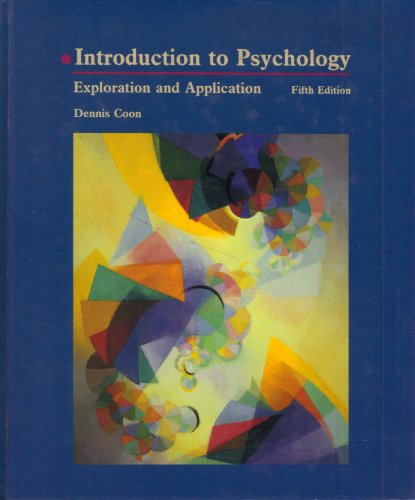 Imagen de archivo de Introduction to Psychology : Exploration and Application a la venta por Better World Books