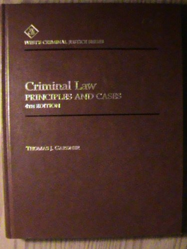 Stock image for Criminal law: Principles and cases (West's criminal justice series) for sale by HPB-Red