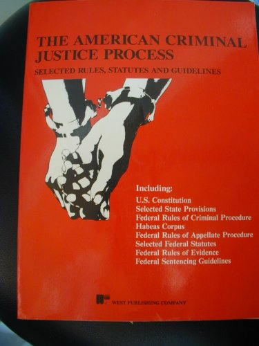 Beispielbild fr American Criminal Justice Process: A Primary Source Book zum Verkauf von HPB-Red