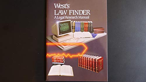 9780314580160: Title: Wests law finder A legal research manual