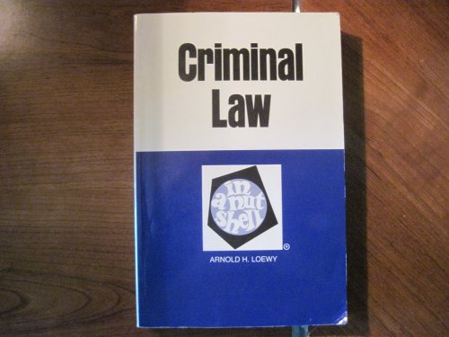 Imagen de archivo de Criminal Law in a Nutshell (Nutshell Series) a la venta por WeSavings LLC
