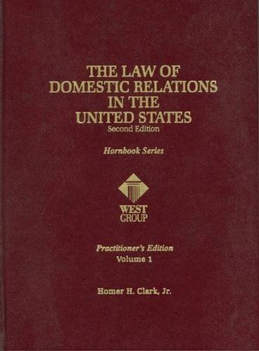 9780314594358: The Law Of Domestic Relations In The United States: 1 (Practitioner Treatise Series)