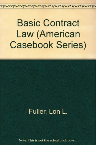 Beispielbild fr Basic Contract Law (American Casebook Series) zum Verkauf von Wonder Book