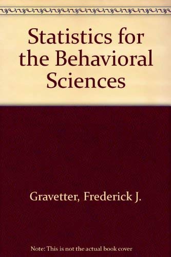 9780314599964: Statistics for the Behavioral Sciences