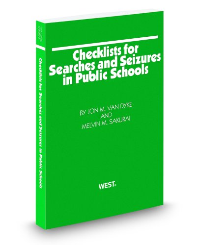 Stock image for Checklists for Searches and Seizures in Public Schools, 2011-2012 ed. for sale by HPB-Red