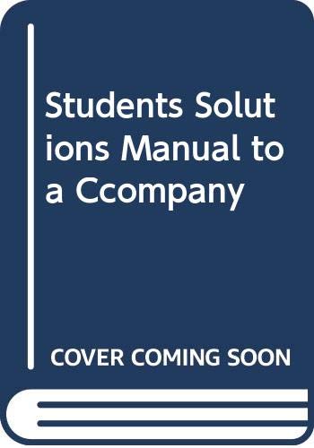 9780314606518: Students Solutions Manual to a Ccompany