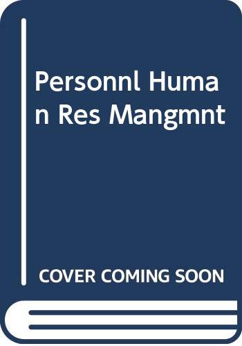 Beispielbild fr Personnel/Human Resource Management zum Verkauf von HPB-Red