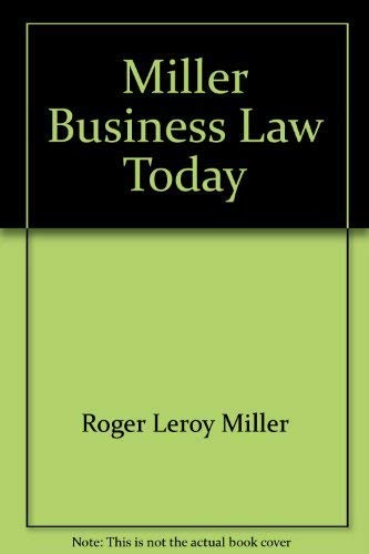 9780314627582: Miller Business Law Today