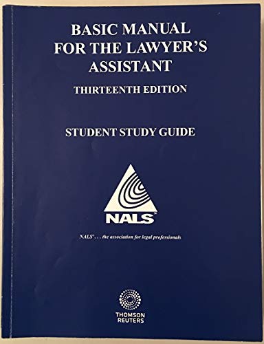 9780314631329: Basic Manual for the Lawyer's Assistant