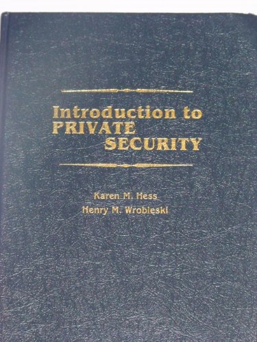 Imagen de archivo de Introduction to Private Security a la venta por HPB Inc.