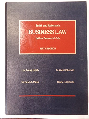 Stock image for Smith Business Law Ucc 5th for sale by ThriftBooks-Dallas