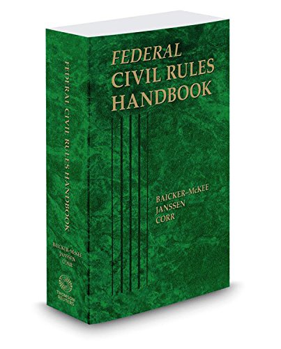 Stock image for Federal Civil Rules Handbook, 2016 ed. for sale by HPB-Red