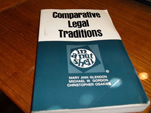 Imagen de archivo de Comparative Legal Traditions in a Nutshell a la venta por Better World Books