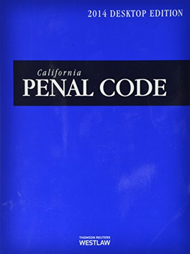 Imagen de archivo de California Penal Code 2014: With Selected Provisions from Other Codes a la venta por Hawking Books