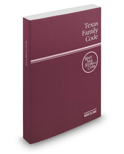 Beispielbild fr Texas Family Code, 2014 ed. (West's Texas Statutes and Codes) zum Verkauf von Better World Books