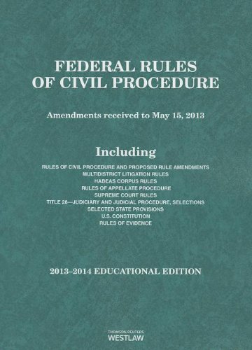 Stock image for Federal Rules of Civil Procedure, 2013-2014 Educational Edition for sale by ThriftBooks-Atlanta