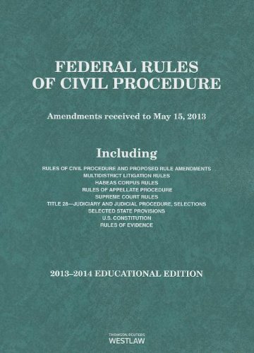 Stock image for Federal Rules of Civil Procedure, 2013-2014 Educational Edition (Selected Statutes) for sale by SecondSale