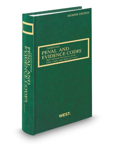 Stock image for California Penal and Evidence Codes, 2013 ed. (California Desktop Codes) for sale by ThriftBooks-Dallas