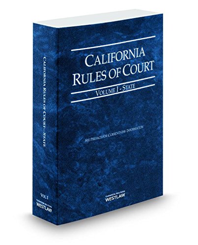 Imagen de archivo de California Rules of Court State 2014 (California Rules of Court. State and Federal) a la venta por Moe's Books