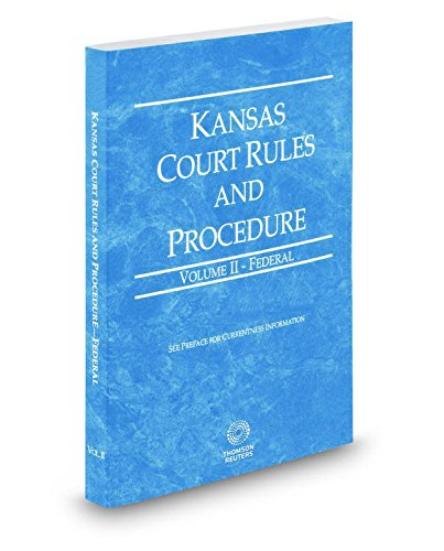 Stock image for Kansas Court Rules and Procedure - Federal 2015 for sale by Decluttr