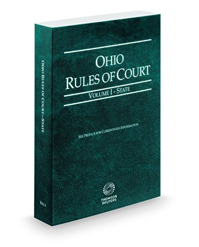 Stock image for Ohio Rules of Court - State, 2015 ed. (Vol. I, Ohio Court Rules) for sale by HPB-Red