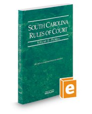 Beispielbild fr South Carolina Rules of Court - Federal, 2014 ed. (Vol. II, South Carolina Court Rules) zum Verkauf von ThriftBooks-Dallas