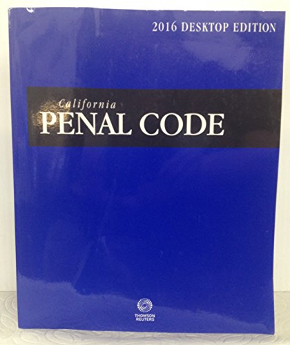 Beispielbild fr California Penal Code: With Selected Provisions from Other Codes and Rules of Court zum Verkauf von SGS Trading Inc