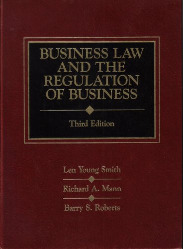 Stock image for Business law and the regulation of business for sale by HPB-Red