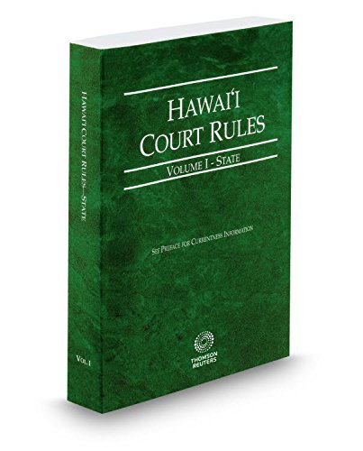 9780314673312: Hawaii Court Rules State V.I 2015 Pamphlet