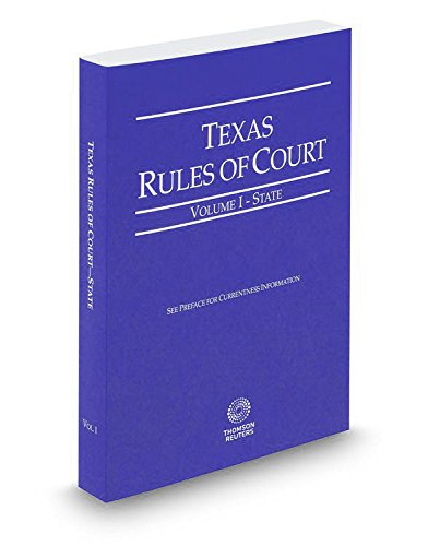 Stock image for Texas Rules Of Court State V.I 2015 Pamphlet for sale by Better World Books