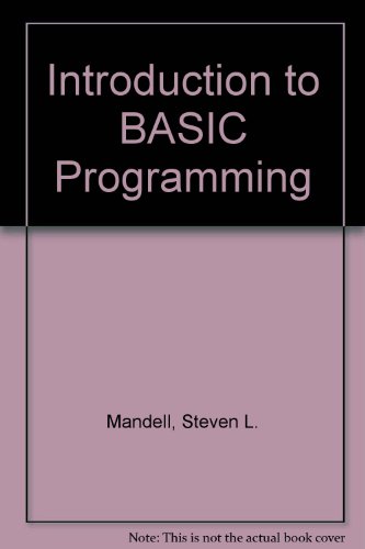 Stock image for Introduction to BASIC Programming for sale by HPB-Red