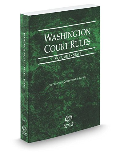 Stock image for Washington Court Rules - State, 2017 ed. (Vol. I, Washington Court Rules) for sale by SecondSale